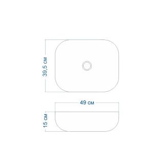 Раковина чаша Maretti FL13NS25-844, белая